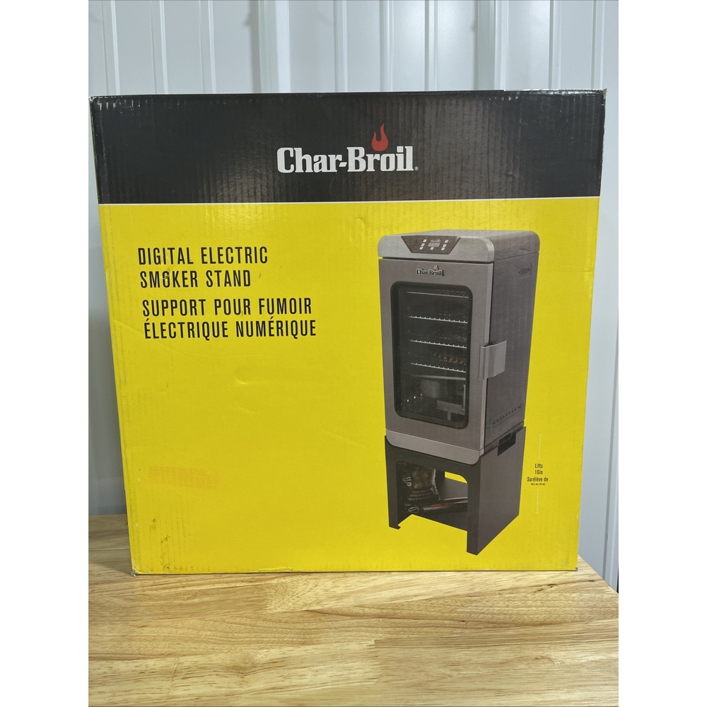 Char-Broil Digital Electric Smoker Stand, 30" Table Grill Steel